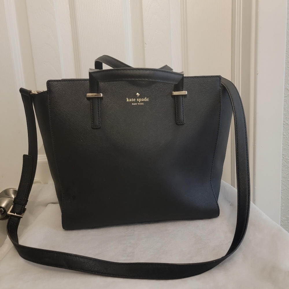 Kate Spade USED new york shoulder bag 2way leather BLK
